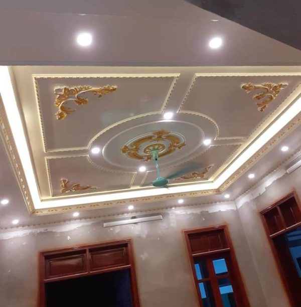 Phào chỉ thạch cao là gì? Báo giá thi công mẫu phào thạch cao đẹp nhất 2023 mẫu phào chỉ phòng khách phong cách cổ điển